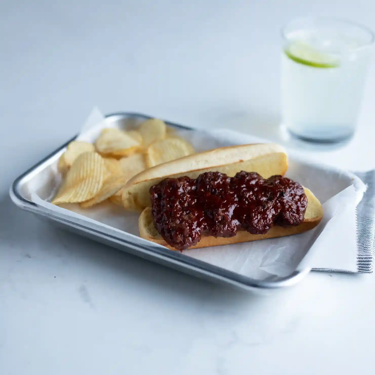 AdvancePierre™ Fully Cooked Beef Rib Patties with Honey BBQ Sauce, 3.25 oz._image_1