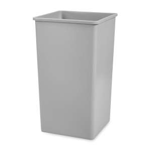 Rubbermaid Commercial, Untouchable®, 50gal, Resin, Gray, Square, Receptacle
