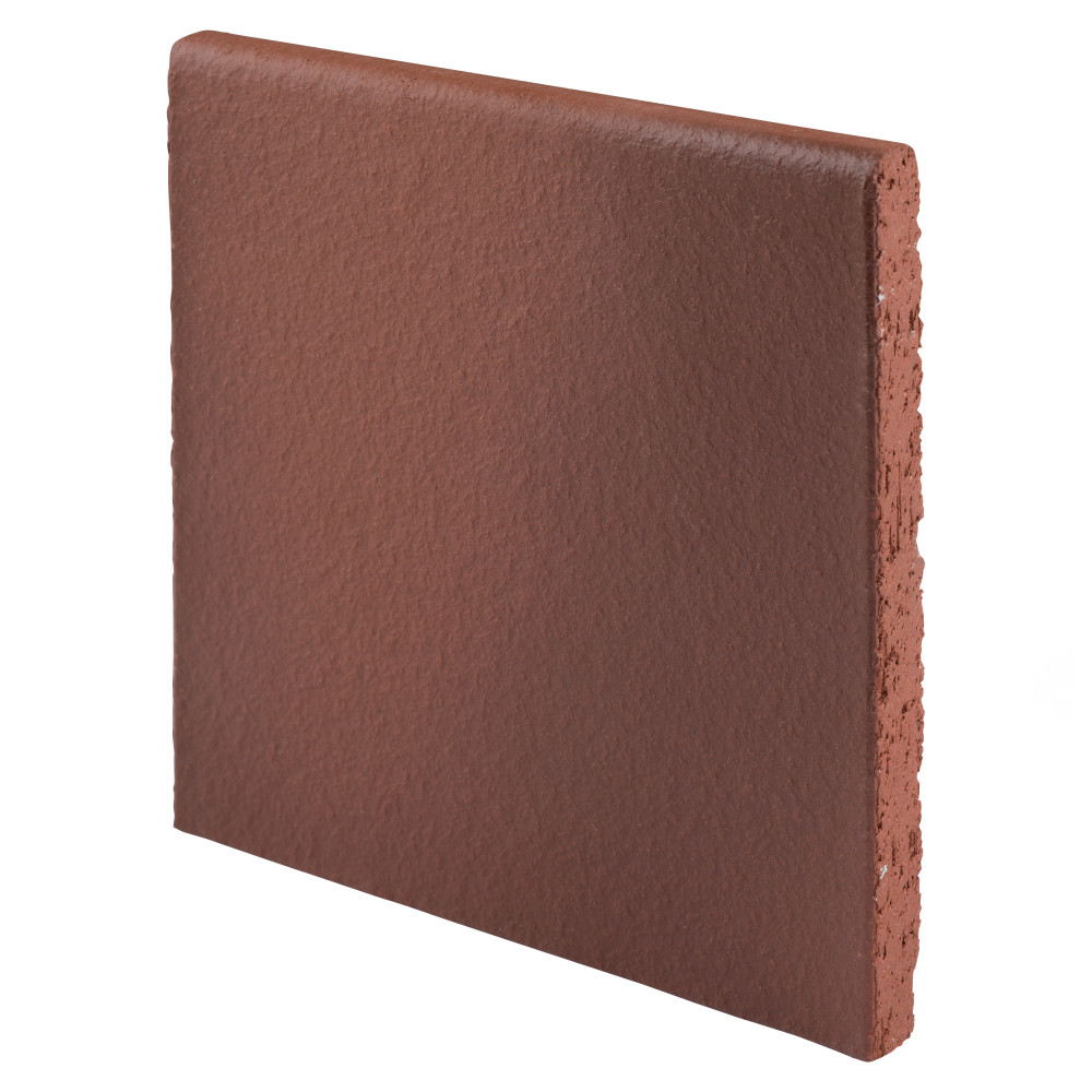 Quarry Bullnose Flame Red 5-7/8 in. x 5-7/8 in. Ceramic Floor and Wall Trim