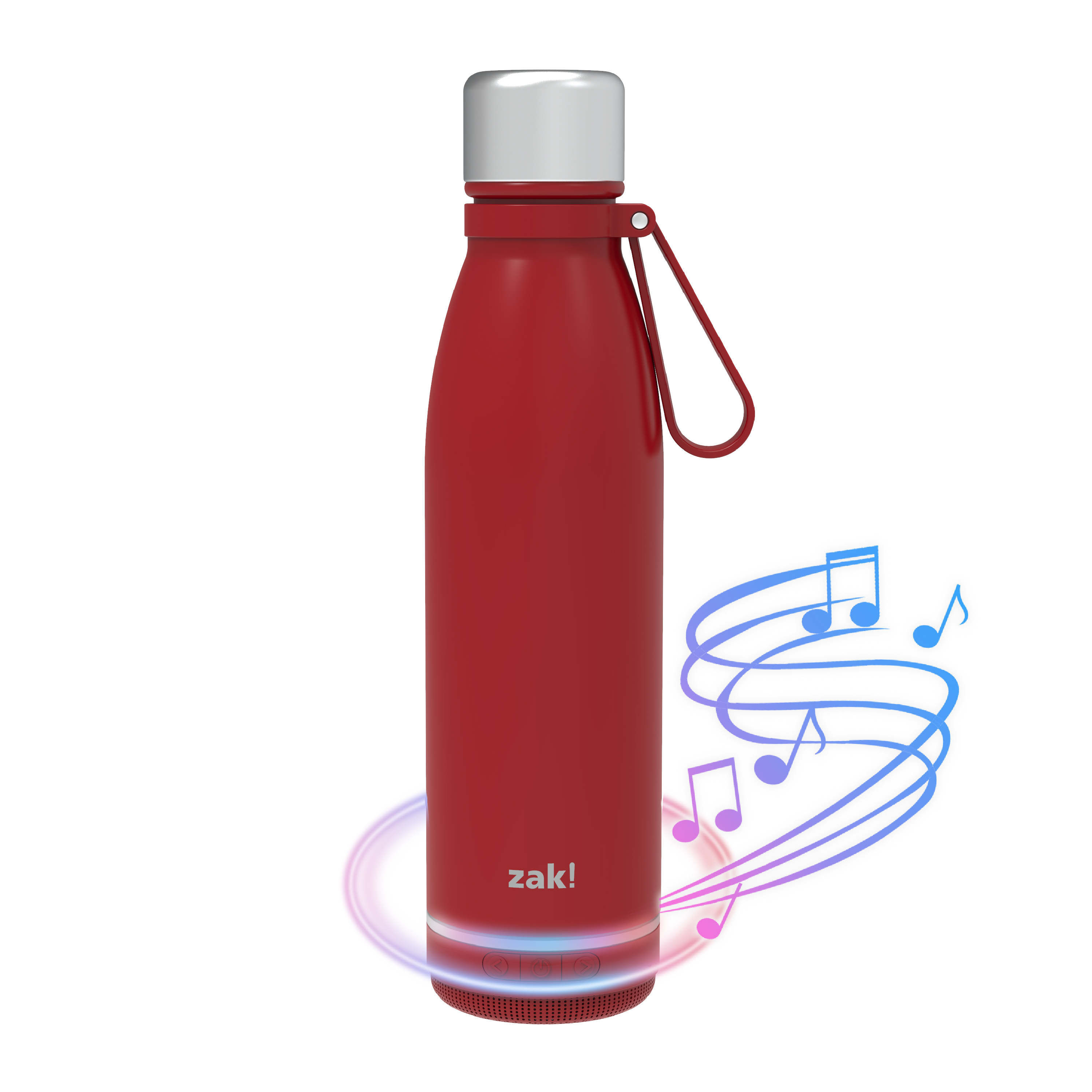 Zak Play 17.5 ounce Stainless Steel Tumbler with Bluetooth Speaker, Red slideshow image 5