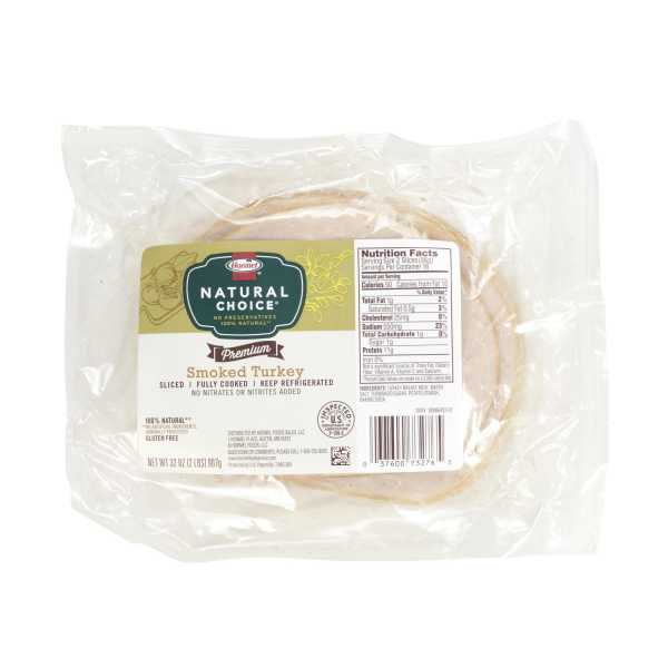 NATURAL CHOICE(r) Turkey, Smoked, Premium, 1 oz slices, 6/2 lbs . C1CB - Front Center Inner Pack (Hi Res)