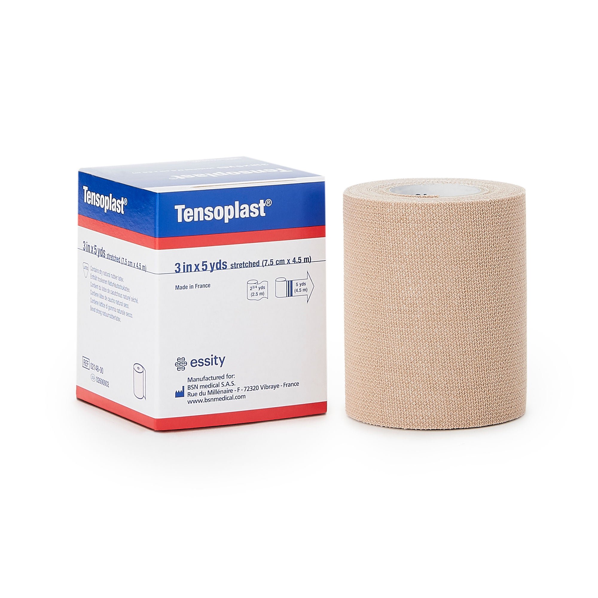Tensoplast® No Closure Elastic Adhesive Bandage, 3 Inch x 5 Yard