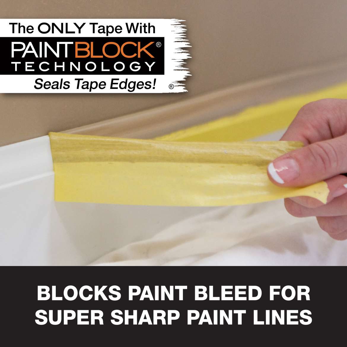 FrogTape<sup>®</sup> Delicate Surface Painter's Tape Application Image 2