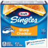Kraft Singles Sharp Cheddar Slices 12 oz Package (16 Slices)