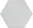 Gemstone Light Gray 6×7 Hexagon Field Tile Glossy