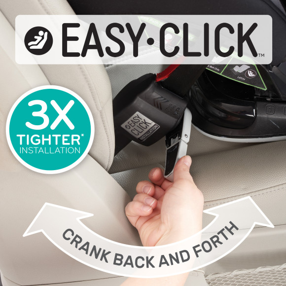 Symphony DLX All-In-One Convertible Car Seat with Easy Click Install Safety