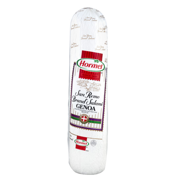 SAN REMO BRAND(r) Genoa Salami, 2 pc . C1N1 - Front No Plunge In Package (Hi Res)