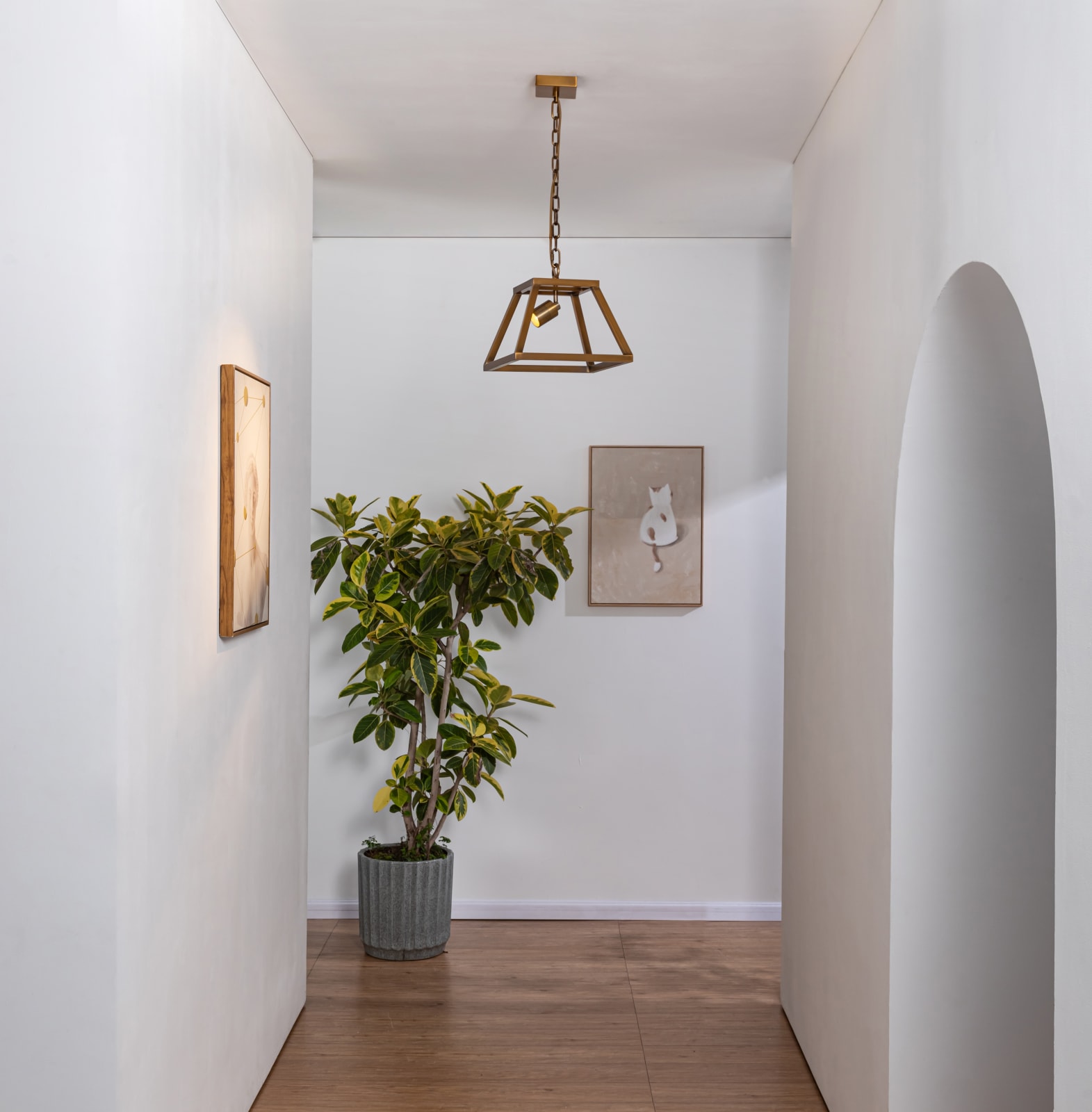 Shura Cage 1 Light Pendant — installation 1