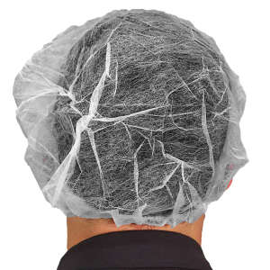 Impact, Safety Zone®, Polypropylene Bouffant Cap, 24", White