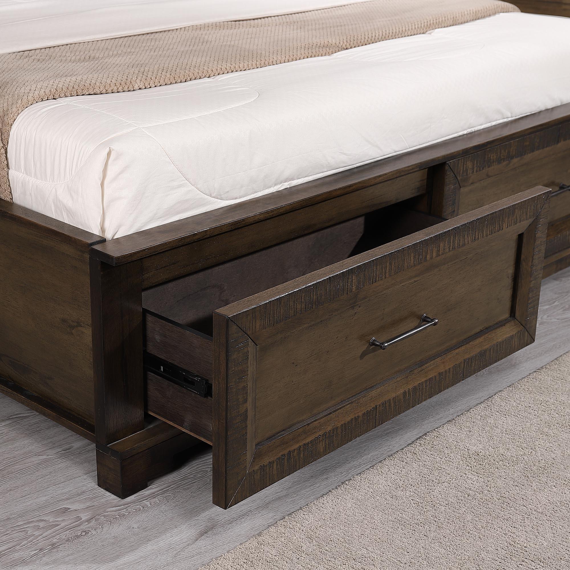 Detail image of the  Bolton Bed Frame, Antique Brown from Forty Winks