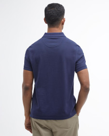 Washed-Out Sports Polo Shirt Classic Navy