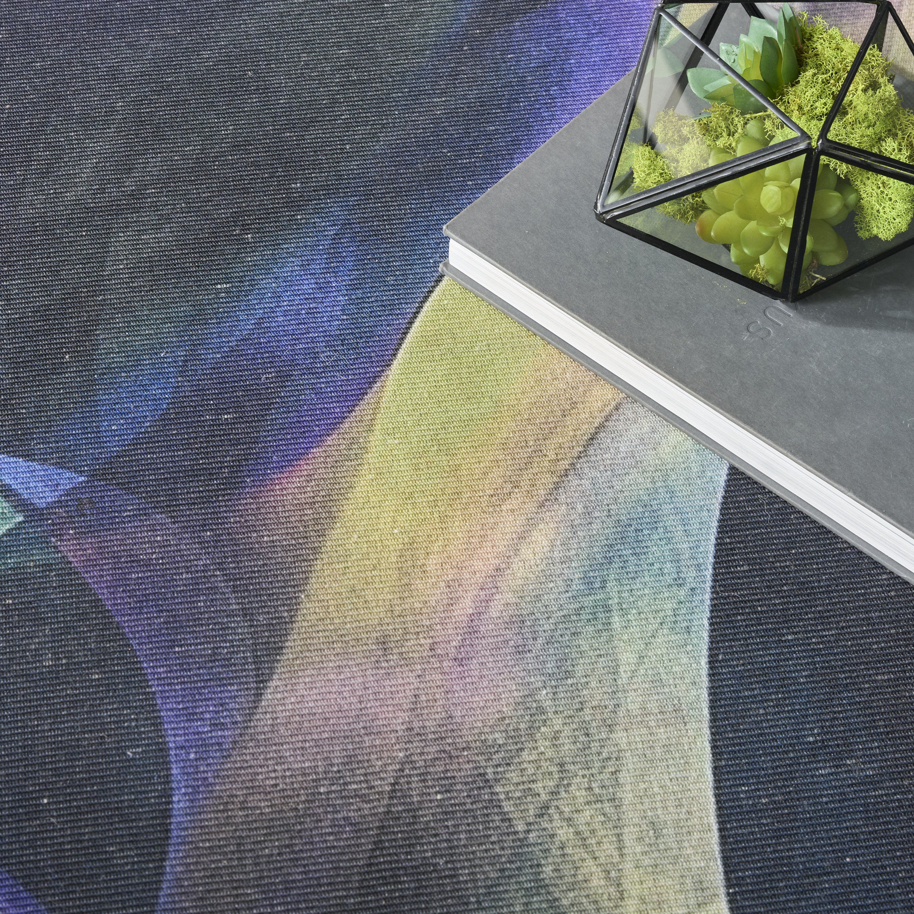 Nourison Nourison Washables 9'2" x 12' Blue Multicolor Modern Indoor Rug
