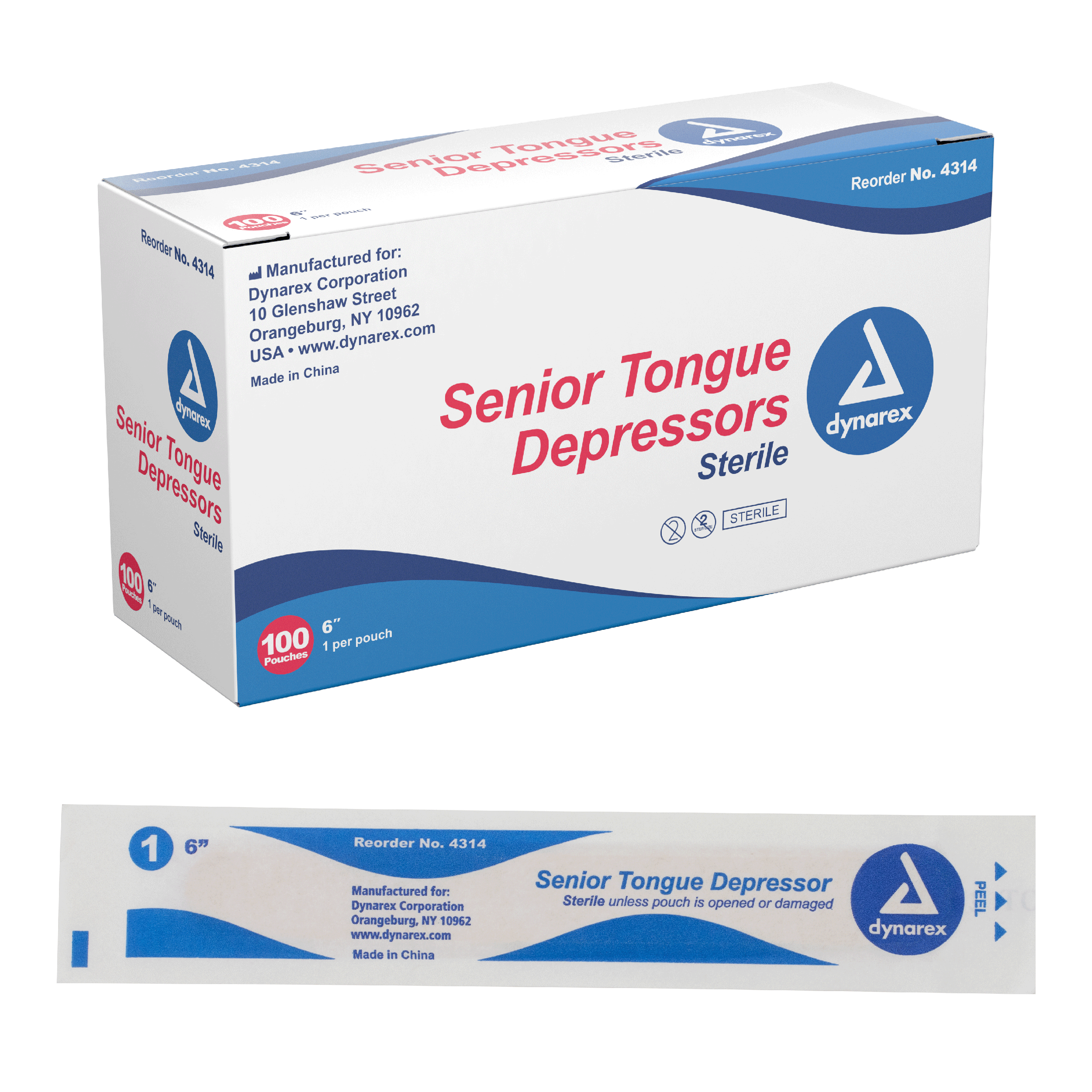 Senior Tongue Depressors, Sterile 6