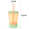 Zak Hydration 16 ounce Mighty Mug Tumbler with Straw, Apricot slideshow image 3 Zak Hydration 16 ounce Mighty Mug Tumbler with Straw, Apricot slideshow image 3
