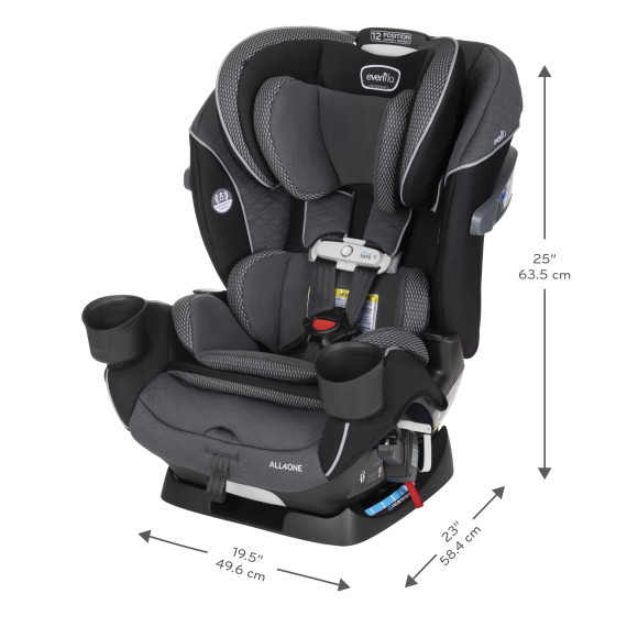 All4One All-In-One Convertible Car Seat With SensorSafe Specifications