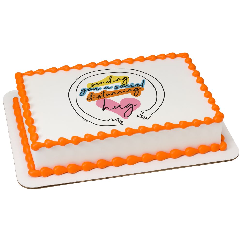 Image Cake Social Distance Hugs
