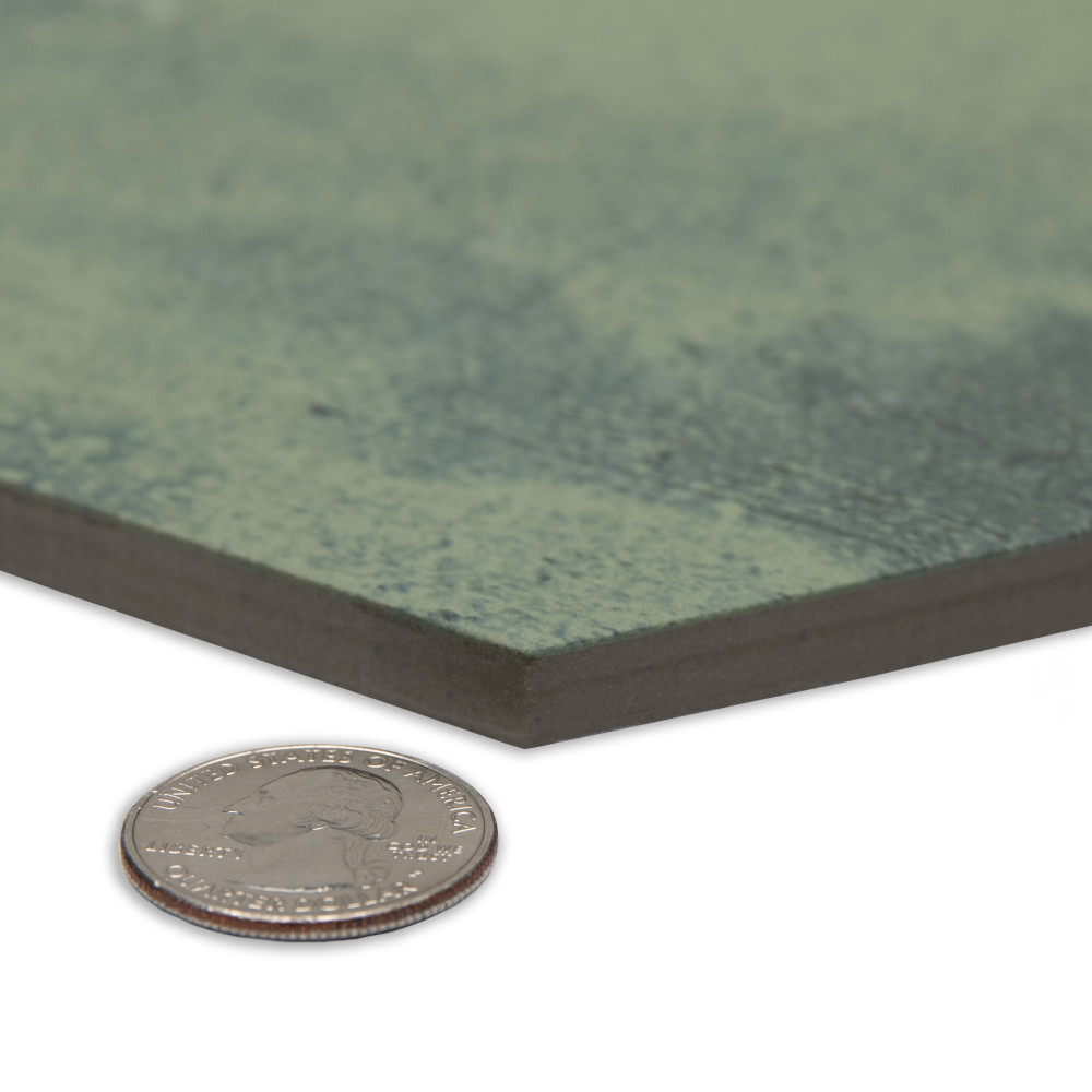 Argillos Hex Aquamarine 20-1/2 in. x 23-5/8 in. Porcelain Floor and Wall Tile