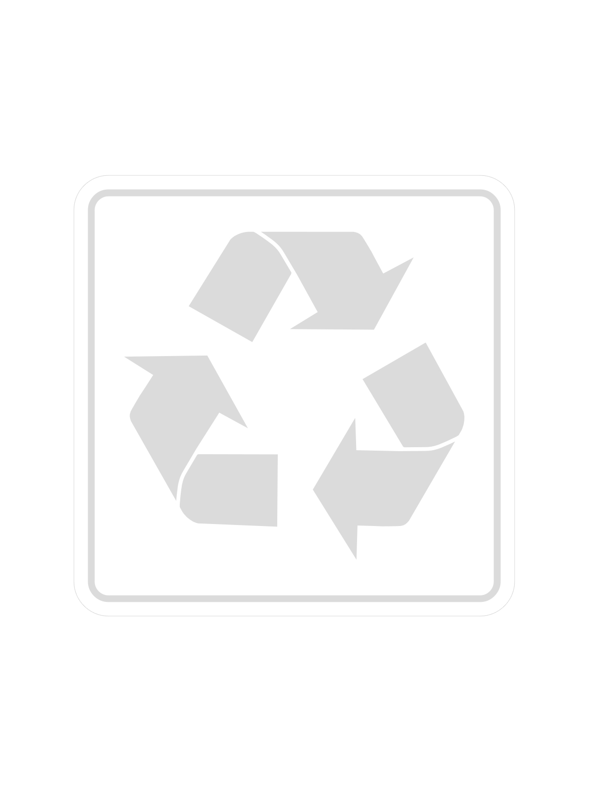 WASTE WATCHER – Label – Mobius Loop – Clear-White