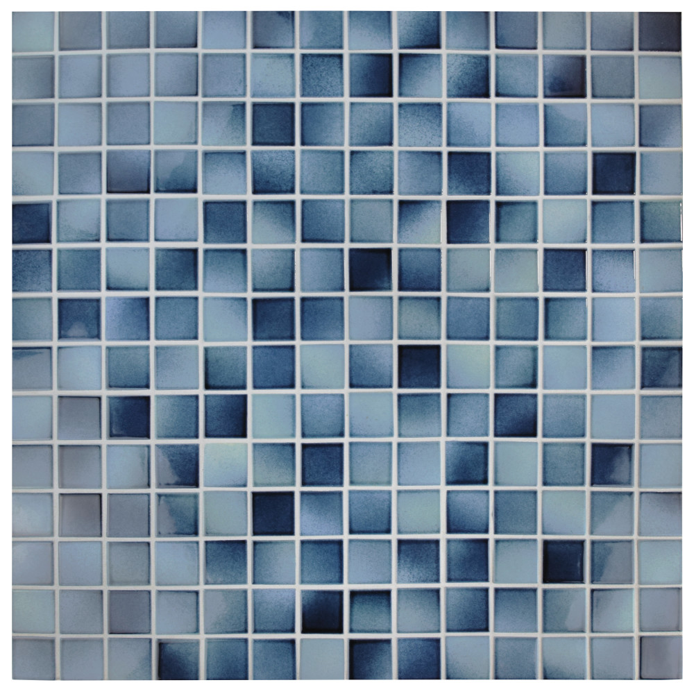 Squire Quad Stream 12-1/2 in. x 12-1/2 in. Porcelain Mosaic Tile