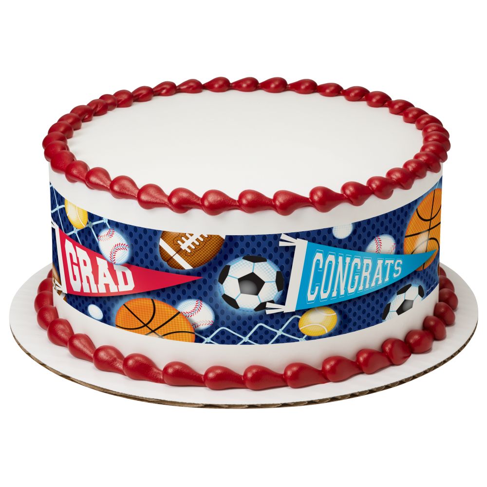 Image Cake Grad Sports Pennant