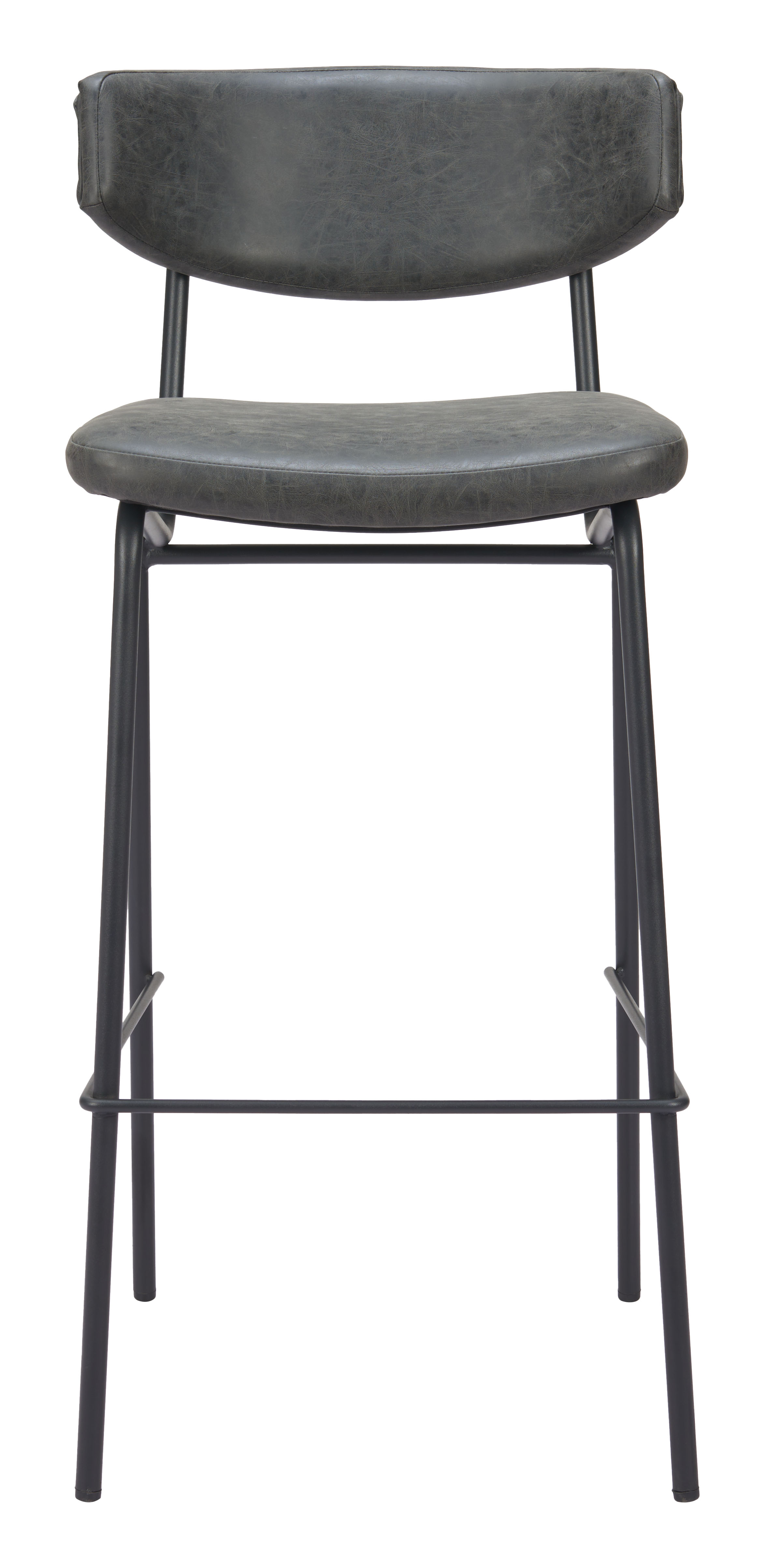 Charon Barstool (Set of 2) Vintage Black product image