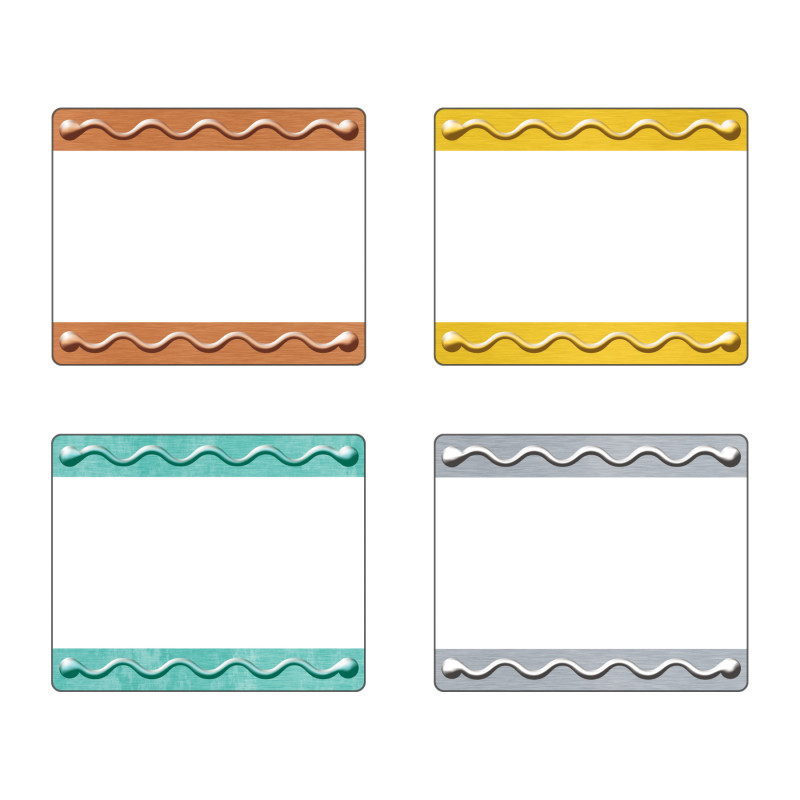 I ♥ Metal Embossed Terrific Labels™ Variety Pack, 36 Count