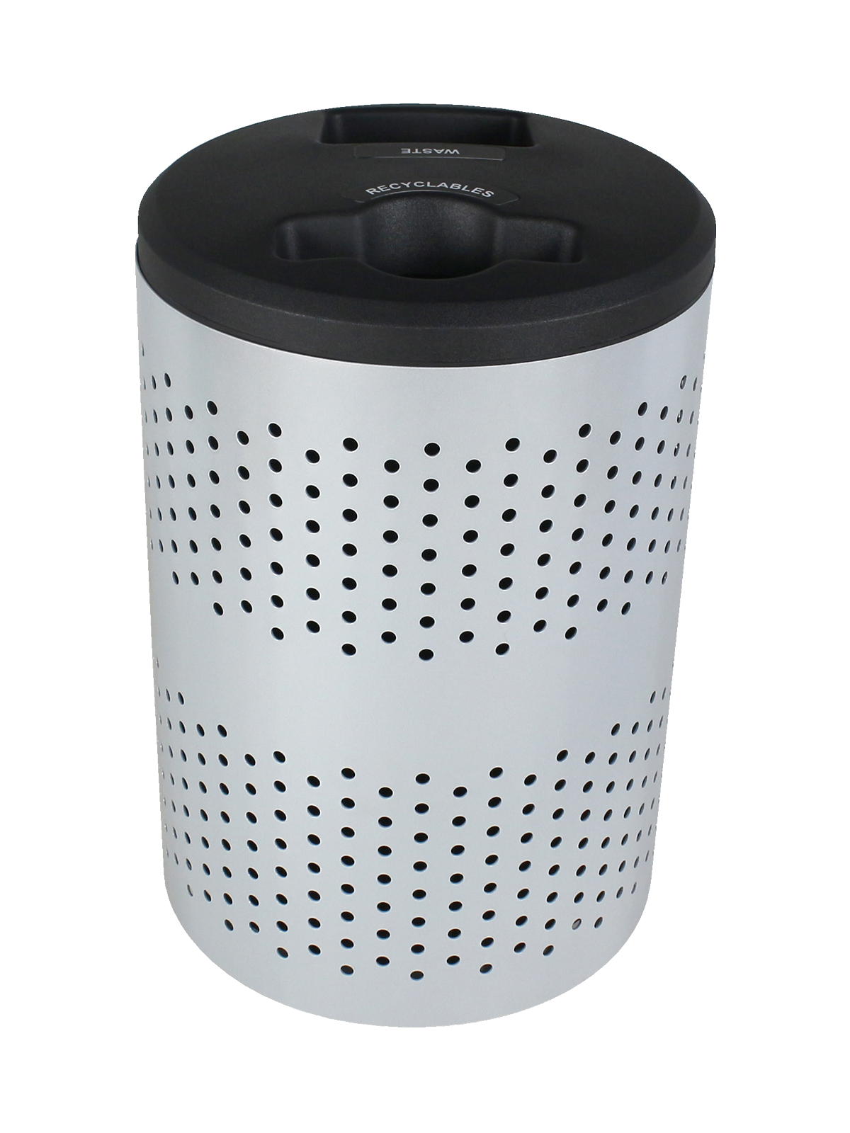 PORTLAND – Double – Recyclables-Waste – Mixed-Full – Silver-Black
