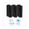 Boardwalk,  LLDPE Liner, 16 gal Capacity, 24 in Wide, 32 in High, 1 Mils Thick, Black