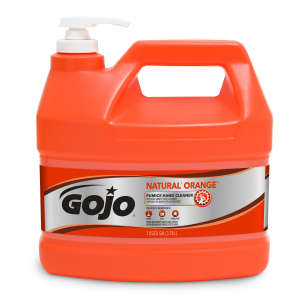 GOJO, NATURAL* ORANGE™ Pumice Hand Cleaner Gel Soap,  1 gal Bottle