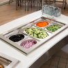 Half-size 2 ½-inch-deep Super Pan® stainless steel Super Shapes kidney-style wild pan