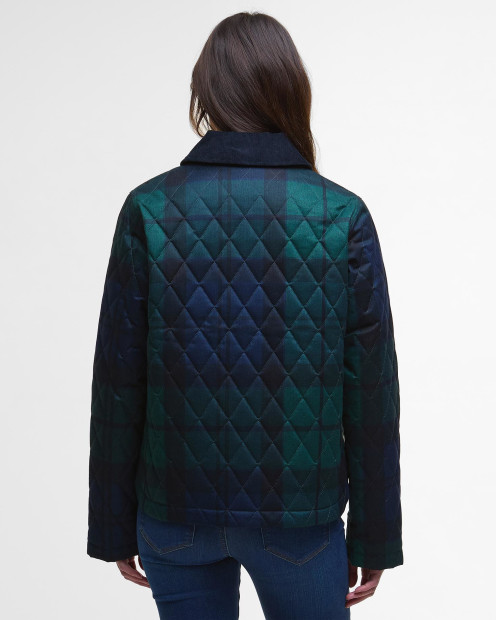 Loudon Tartan Quilted Jacket Blackwatch Tartan