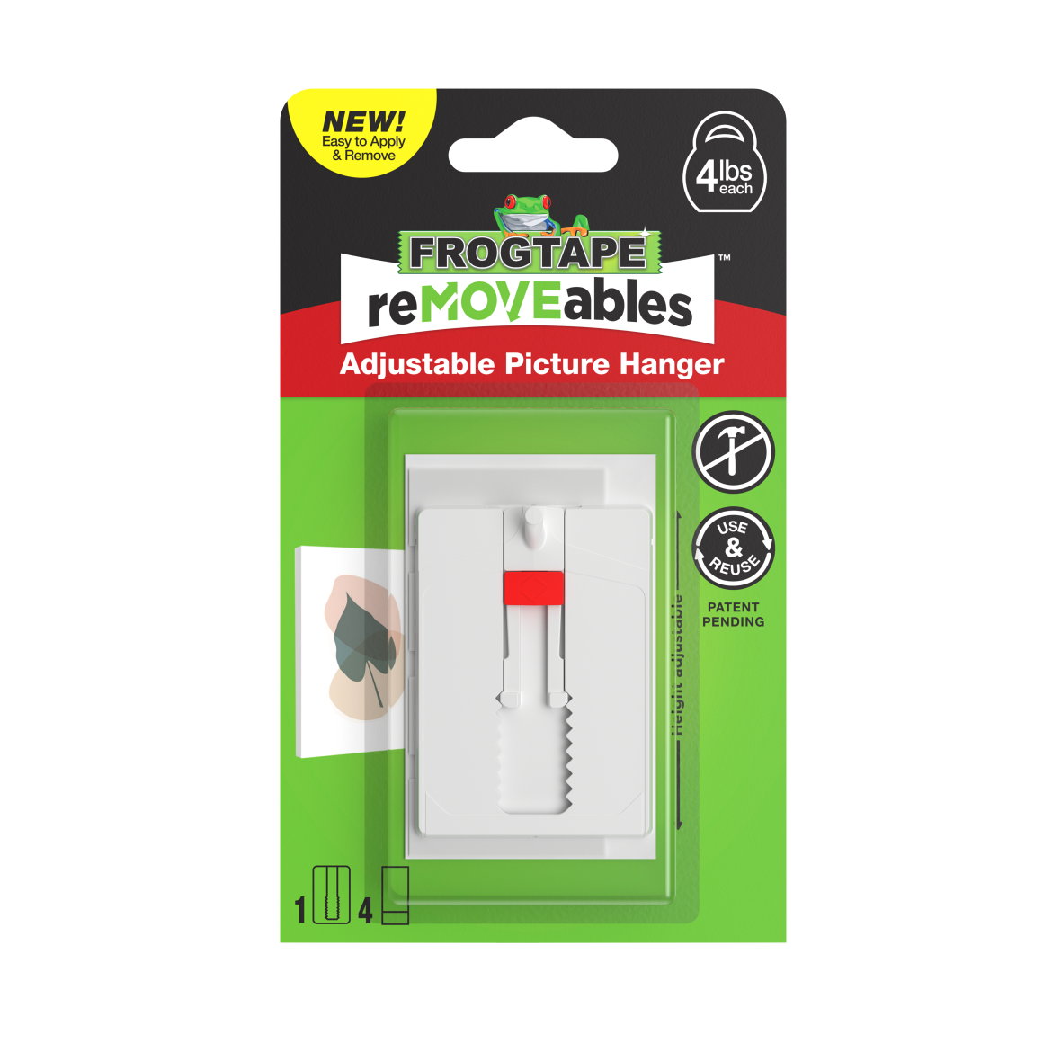 FrogTape reMOVEables™ Adjustable Picture Hanger Primary Product Image