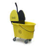 Hillyard, 35qt, Mop Bucket w/ Downpress Wringer, Yellow