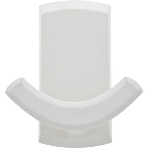High & Mighty Decorative Double Hook White Plastic 20lb