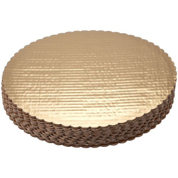 12" Round Gold Cake Board