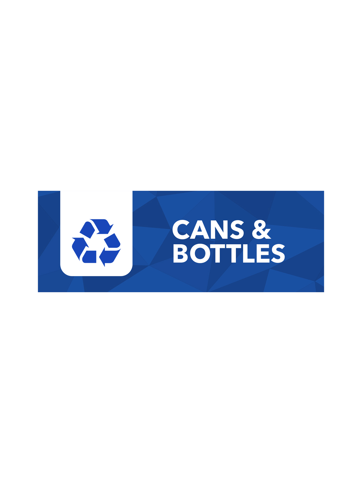MOSAIC – Single – Sign – Cans & Bottles – Blue