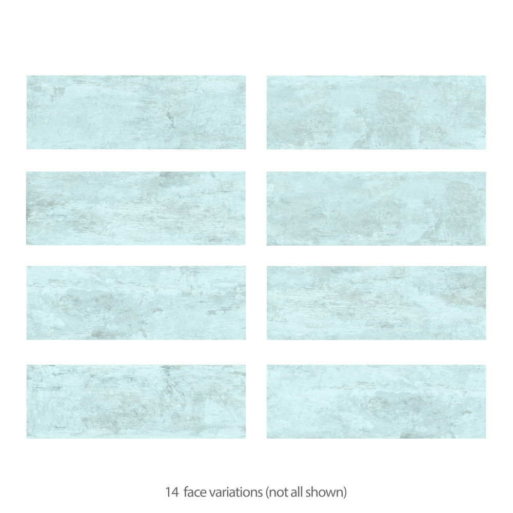 Habanera Azul 11-7/8 in. x 35-1/2 in. Ceramic Wall Tile