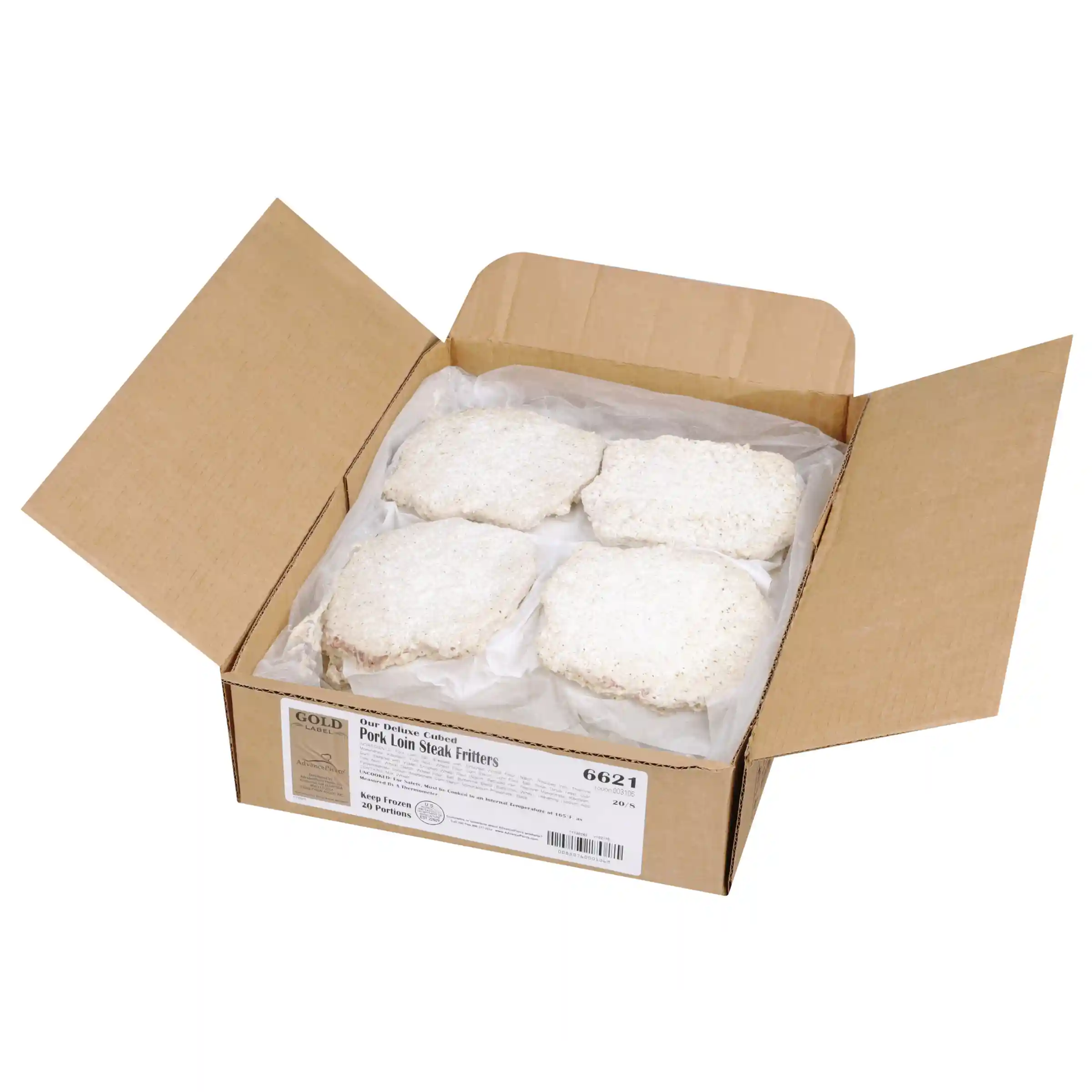 AdvancePierre™ Gold Label Exclusive Cut® Deluxe Whole Muscle Raw Breaded Pork Loin Fritters_image_4