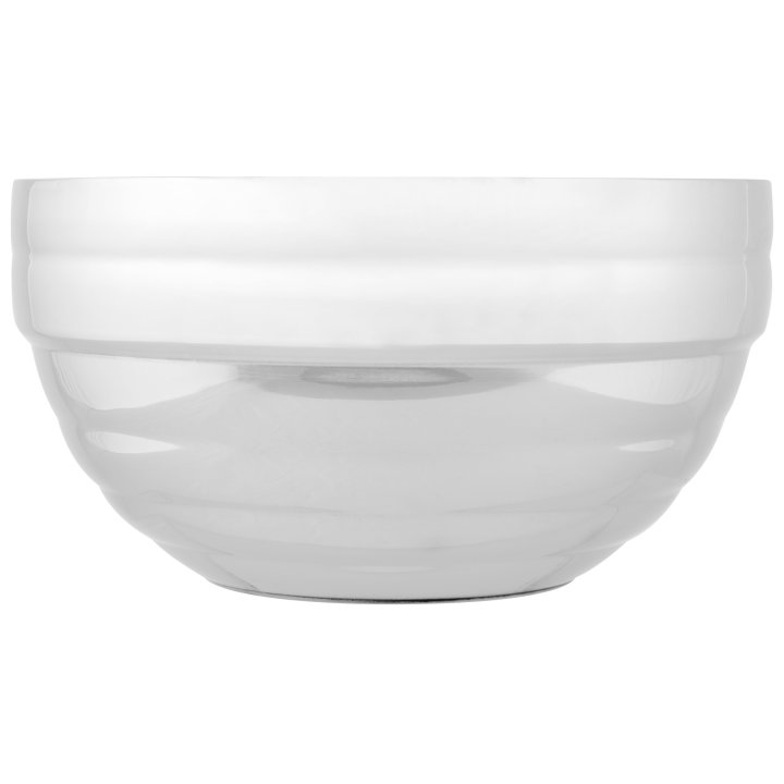 Bol de service rond à double paroi en acier inoxydable de 6,9 pintes avec motif de ruche