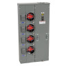 Meter-Pak® MP Ringless-Type 125A 4-Position 5-Jaw Meter Center With No Bypass For QO Circuit Breakers