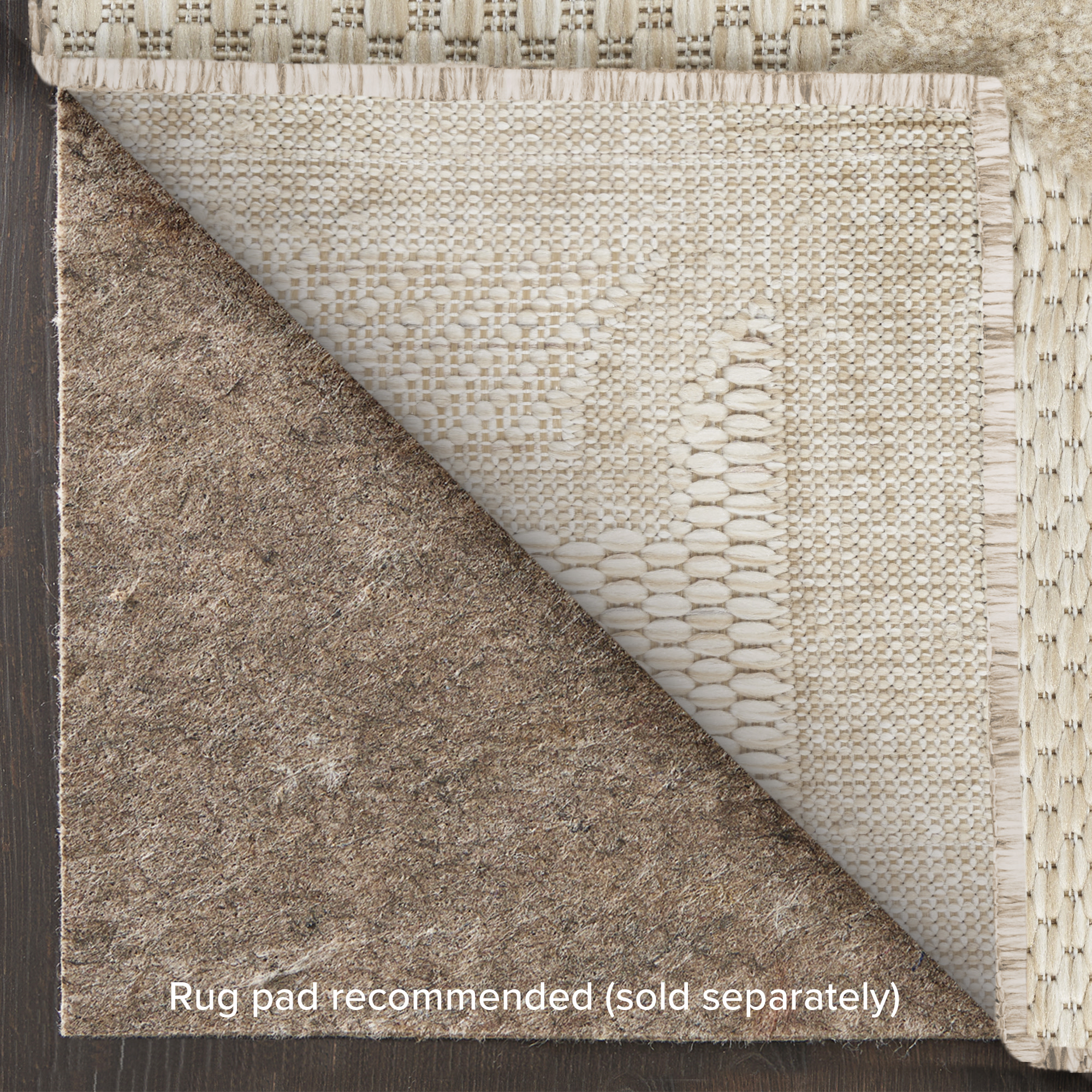 Nourison Easy Care 10' x 14' Cream Modern Rug