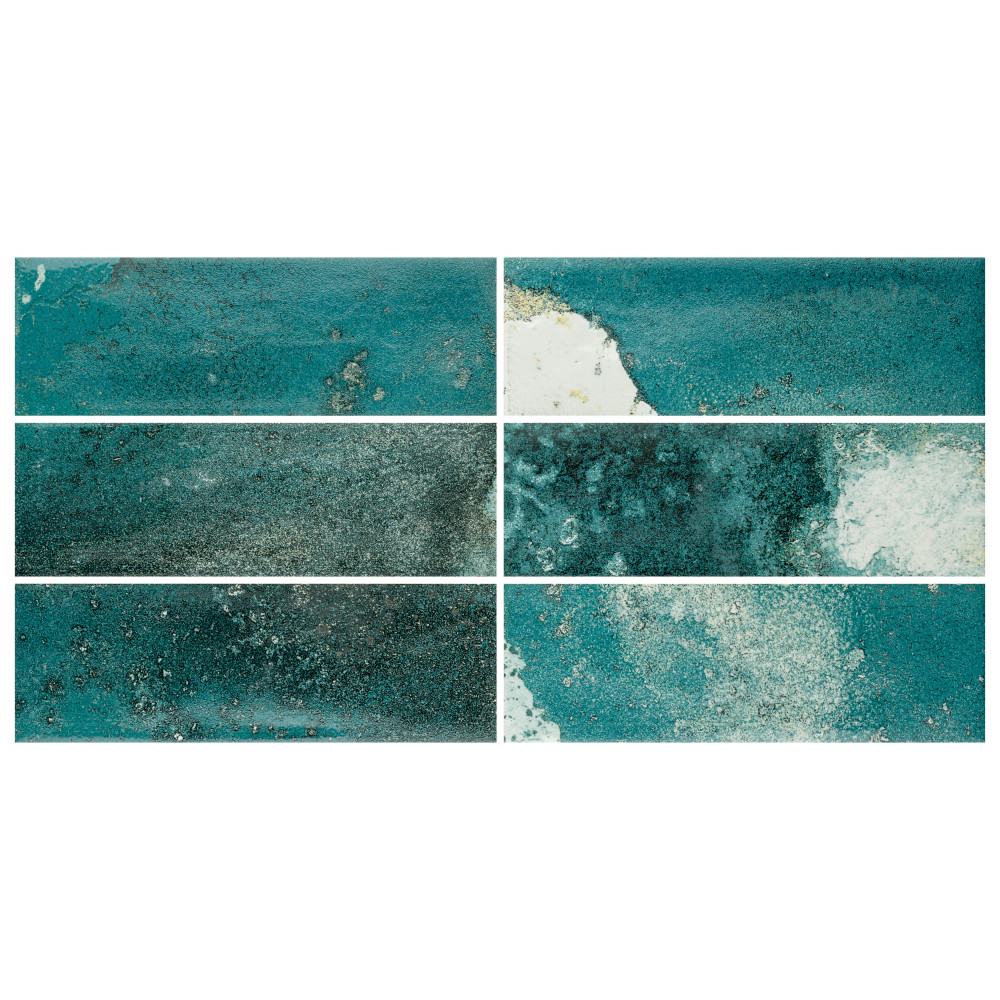 Kings Luxe Tradition Brick Green 7-7/8 in. x 15-3/4 in. Ceramic Wall Tile