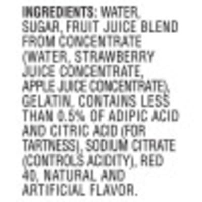 Jell-O Original Strawberry Gelatin Snacks, 4 ct Cups