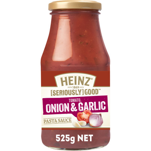  Heinz® [SERIOUSLY] GOOD® Tomato, Onion & Garlic Pasta Sauce 525g 