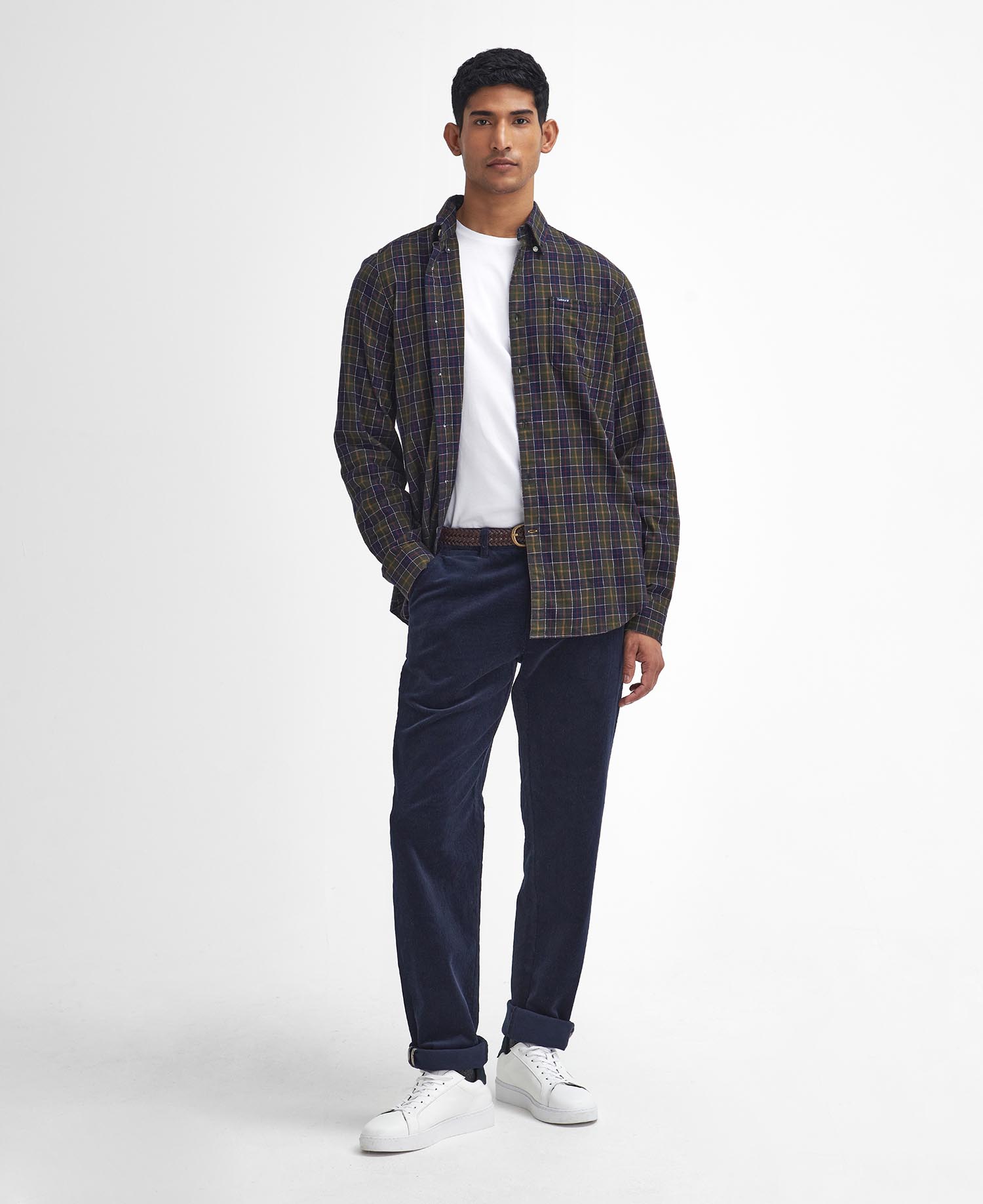 Stretch Cord Tailored Trousers image number 0