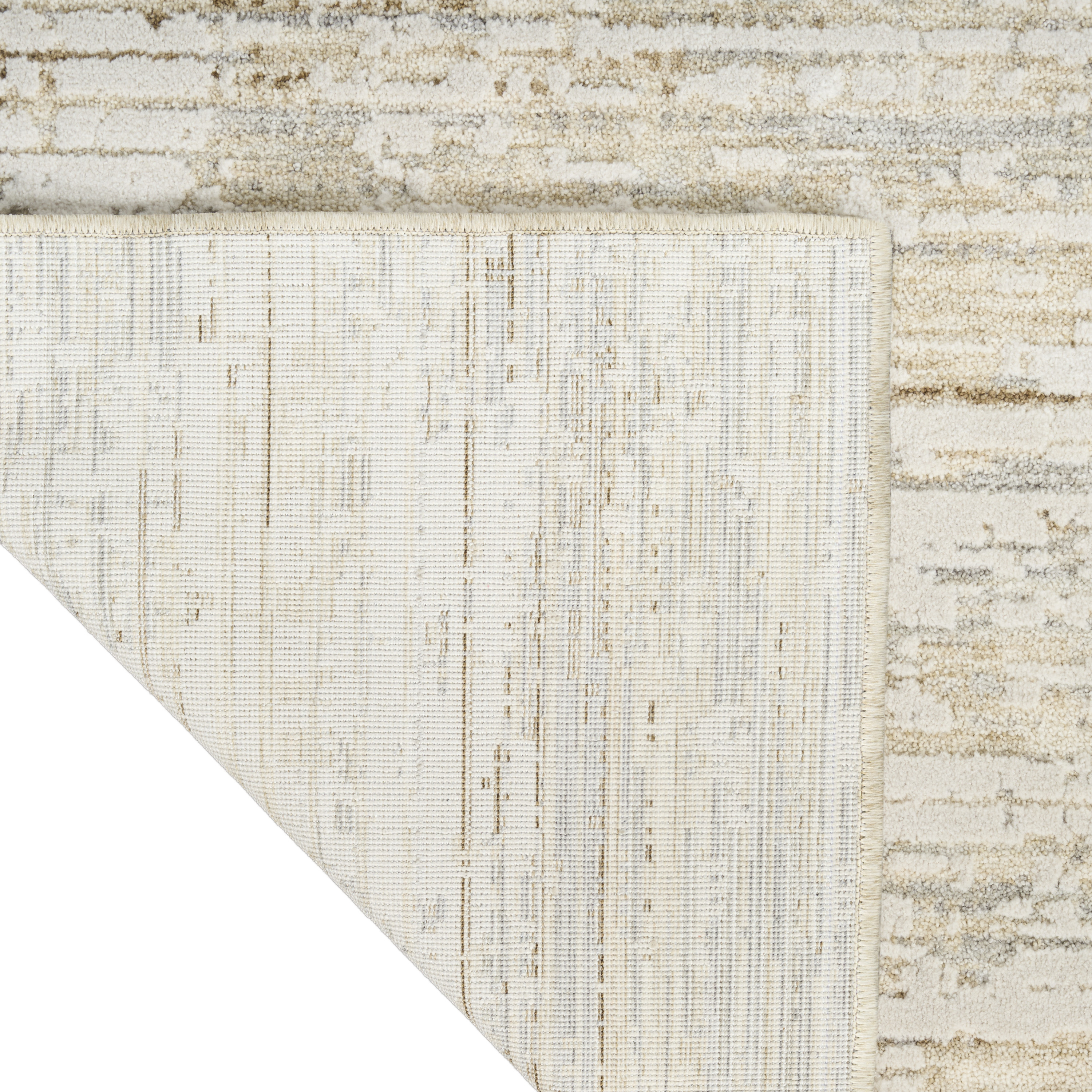 Calvin Klein CK078 Summit 2'2" x 10' Natural Ivory Modern Indoor Rug