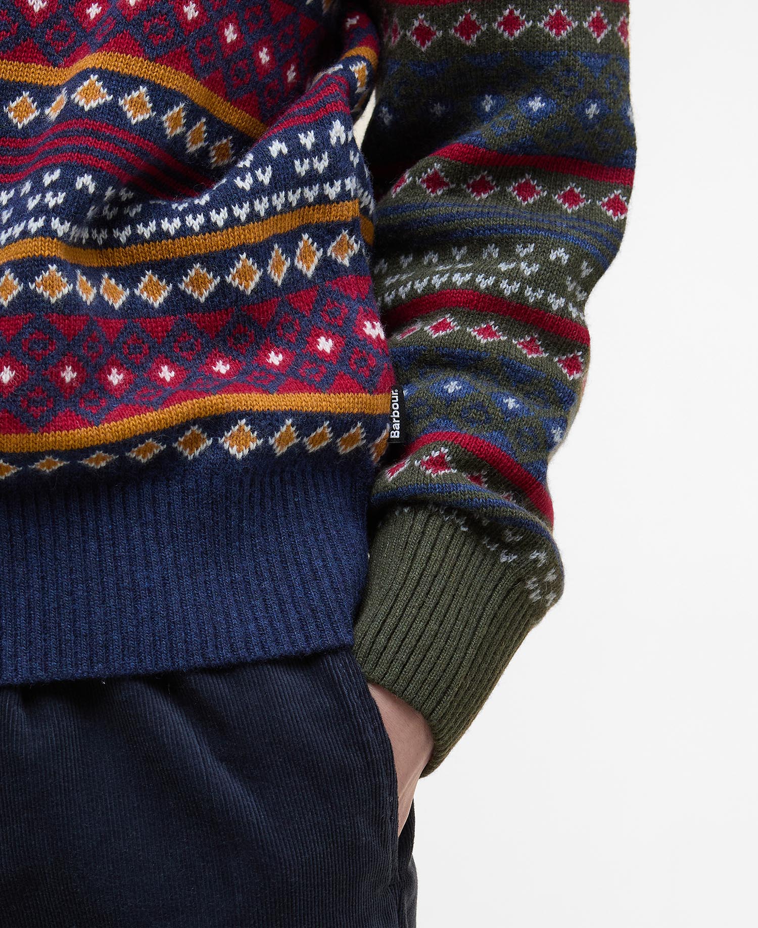 Maglione girocollo Patchwork Fair Isle image number 5