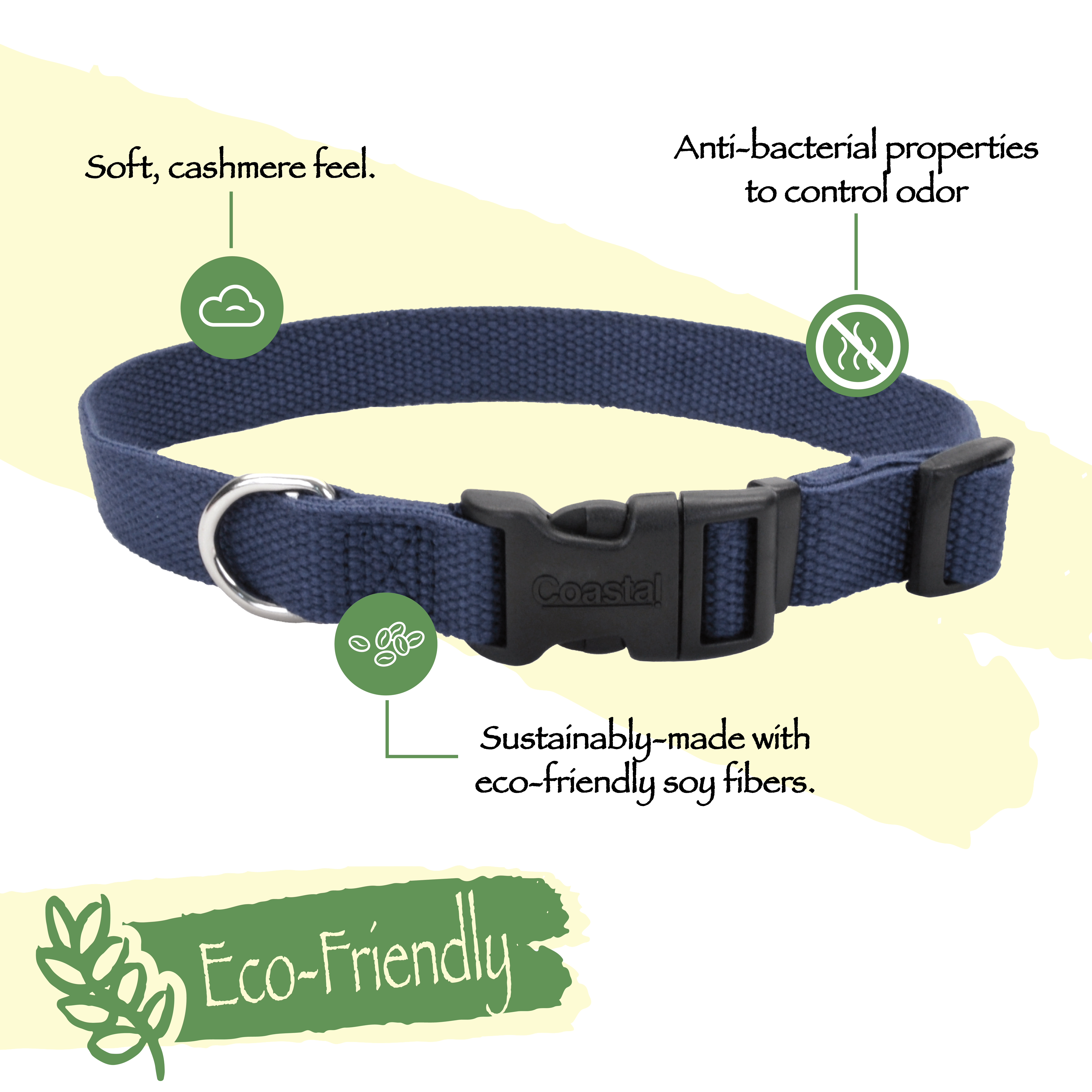 New Earth® Soy Adjustable Dog Collar