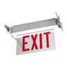 Edge-Glo STAIRS Panel, double face, Red letters on white background, left or right arrows, white faceplate