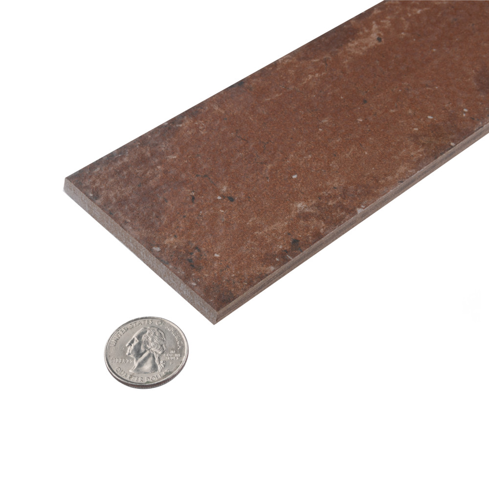Brickyard Red 3 in. x 11-3/4 in. Porcelain Floor and Wall Tile